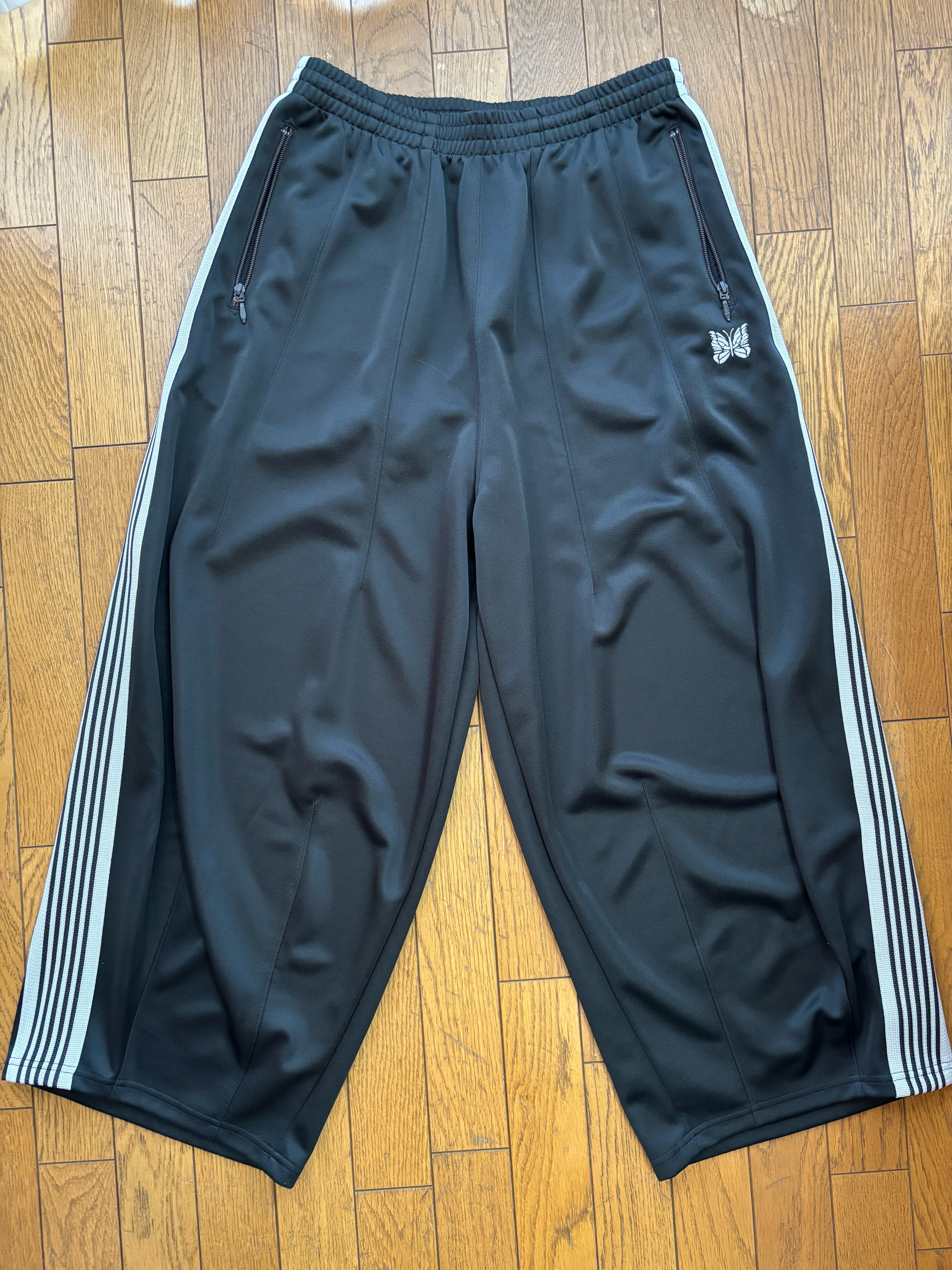 NEEDLES H.D. Track Pant - Poly Smooth "Charcoal"
