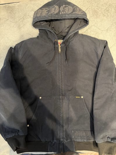 Supreme x The Great China Wall Hooded Work Jacket "Black"