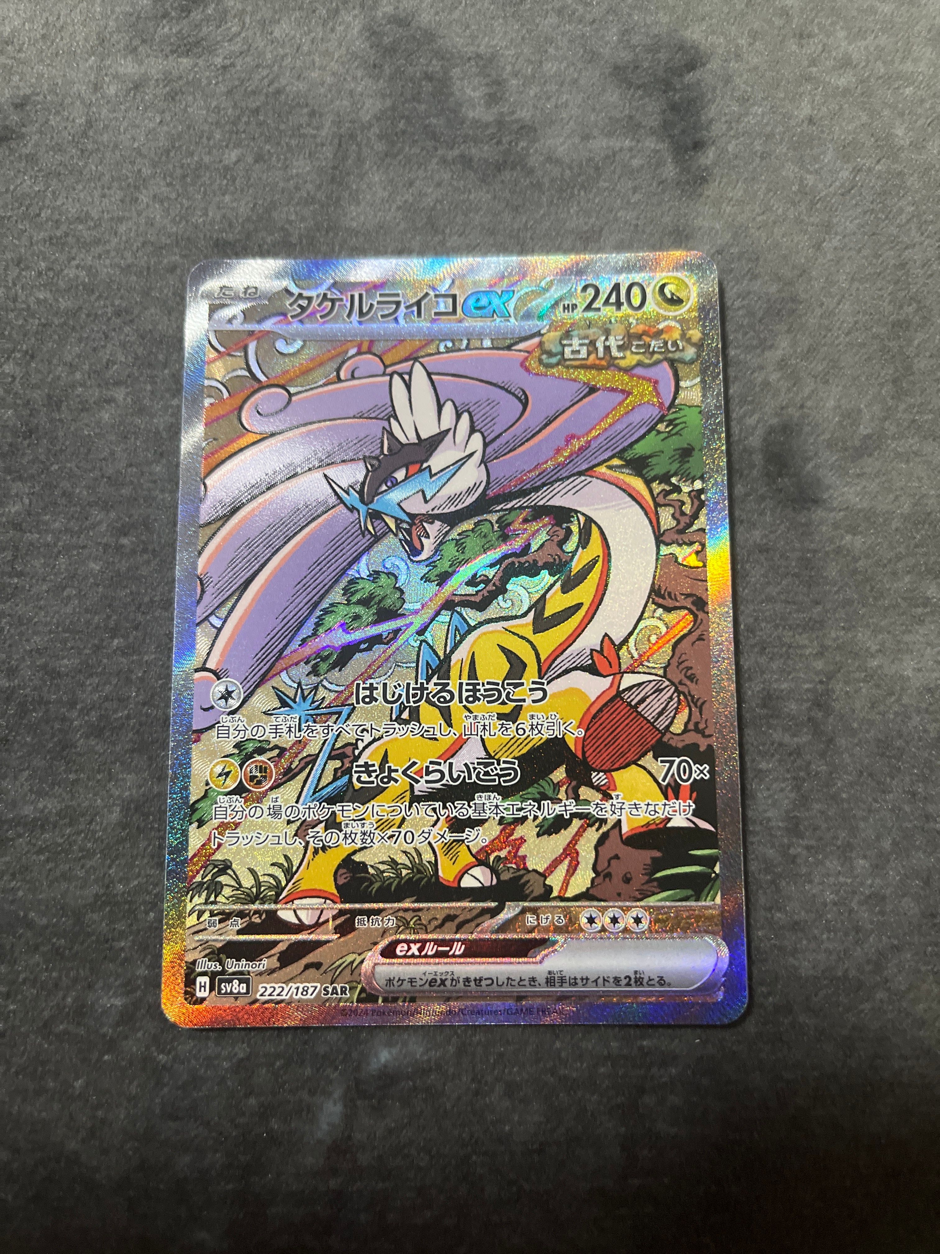タケルライコex SAR [SV8a 222/187](ハイクラスパック「テラスタルフェスex」)