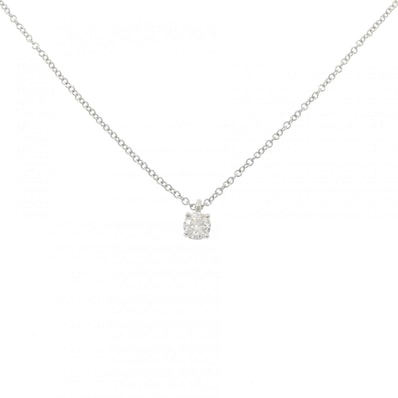 ティファニー ソリティア ネックレス 0.22CT F VVS2 3EXT