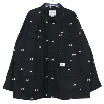 Wtaps JUNGLE 01 / LS / COTTON. OXFORD. TEXTILE "Black"