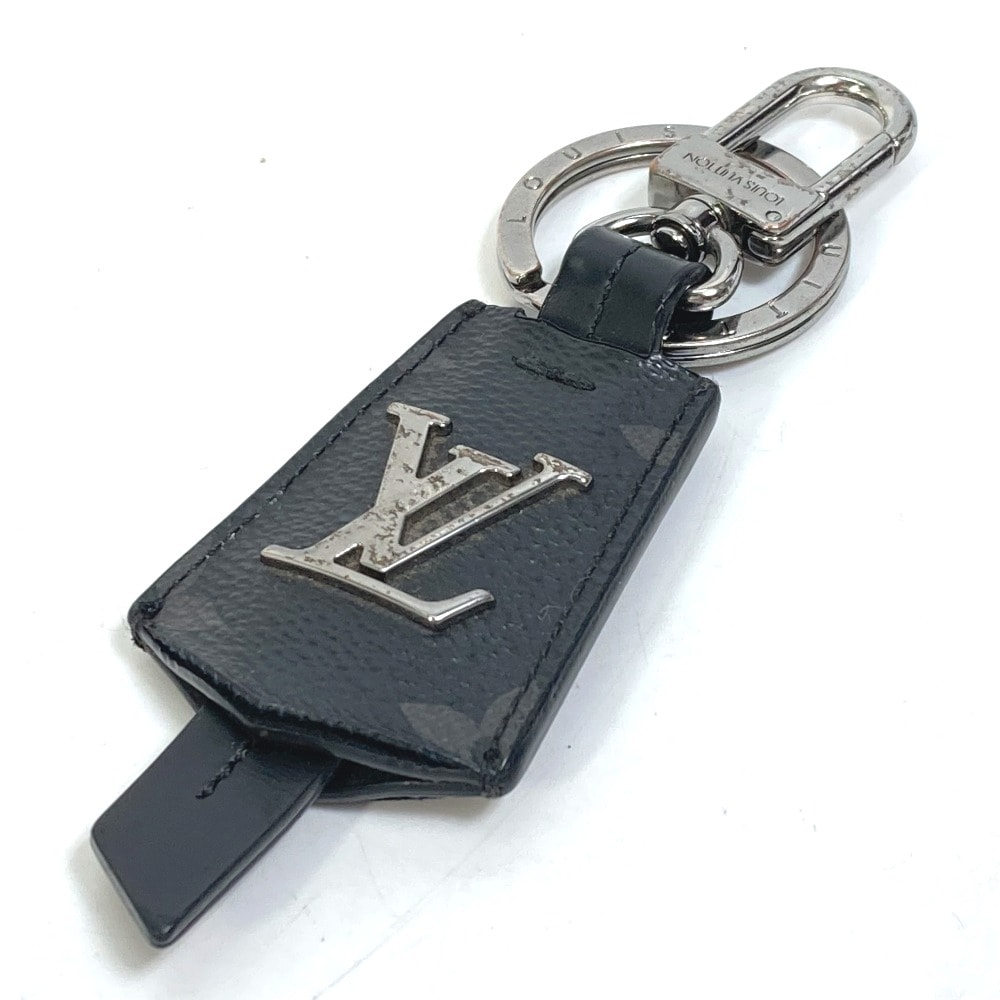 ルイヴィトン LOUIS VUITTON ポルトクレ・クロッシュ クレ M63620 モノグラムエクリプス バッグチャーム キーホルダー モノグラムエクリプスキャンバス ブラック