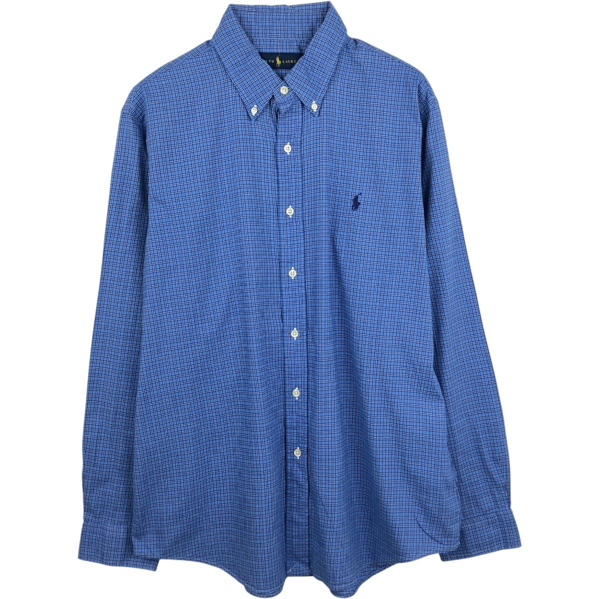 古着 ラルフローレン Ralph Lauren 長袖 ボタンダウンチェックシャツ メンズL相当/eaa661295