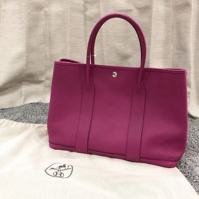 Hermes Garden Party Negonda "Rose Purple/Silver"