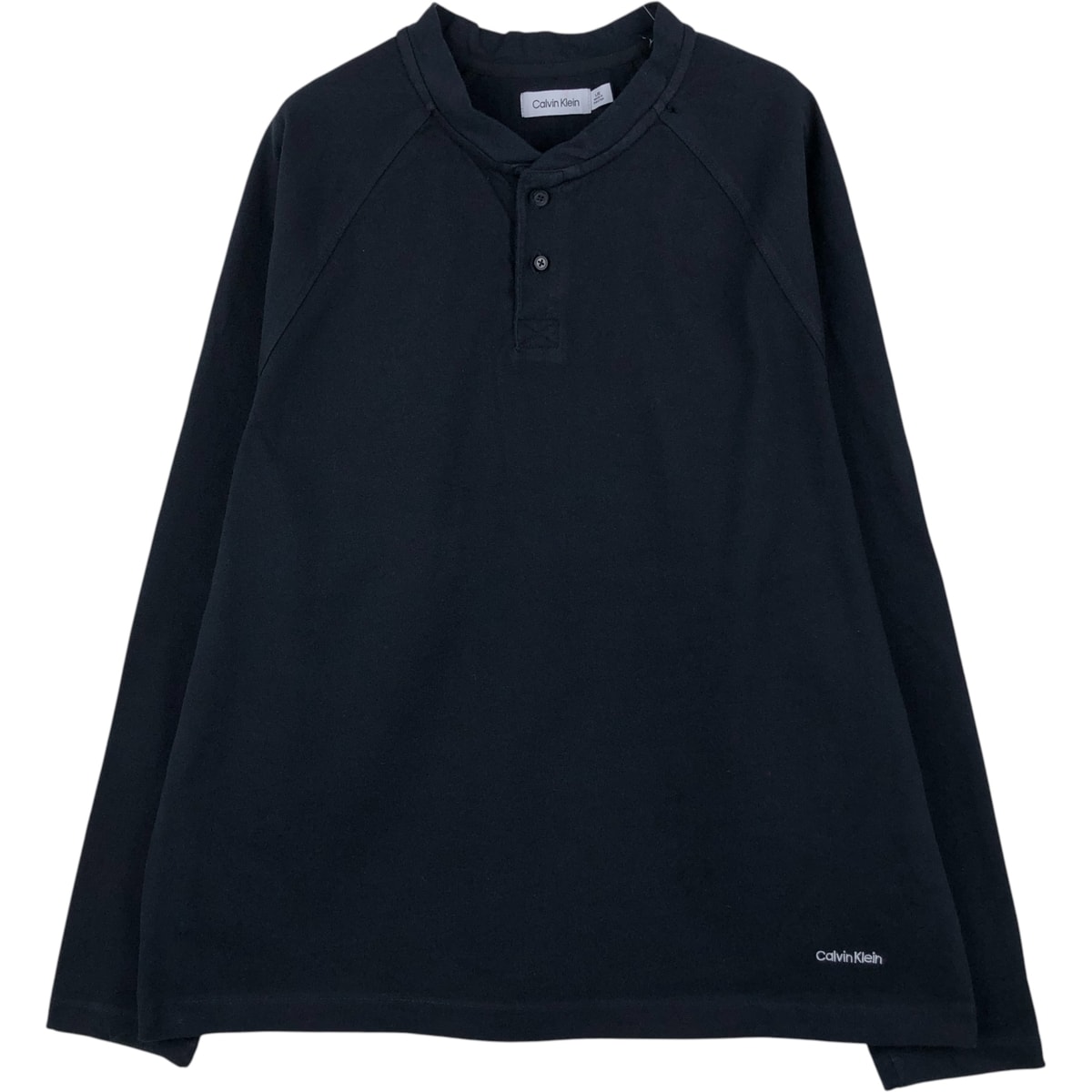 古着 カルバンクライン Calvin klein ヘンリーネック ロングTシャツ ロンT メンズL相当/eaa612201