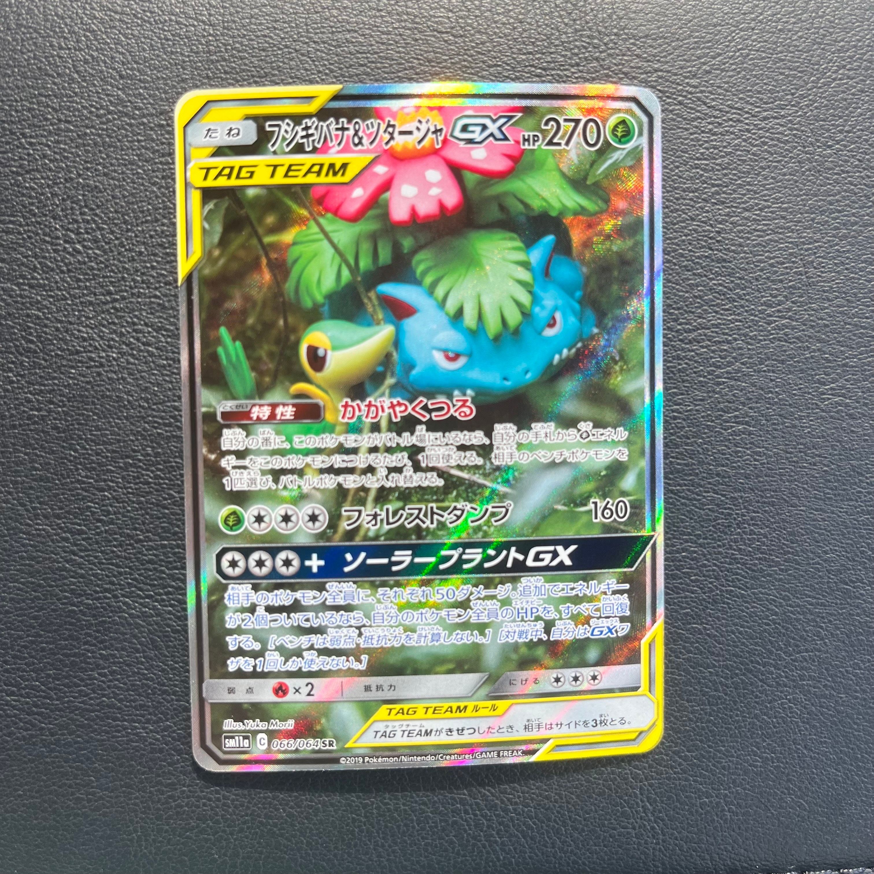 フシギバナ&ツタージャGX SR: SA[SM11a 066/064](強化拡張パック「リミックスバウト」)