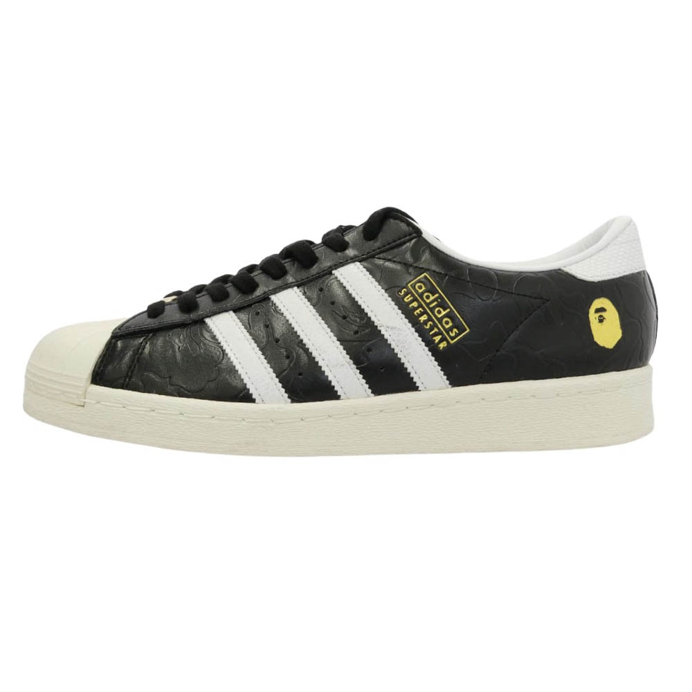 A BATHING APE アベイシングエイプ atmos アトモス adidas アディダス 25SS JQ3666 × atmos × adidas Superstar SSTR 5 V G-SNK スーパースター スニーカー 29cm【美品】【中古】