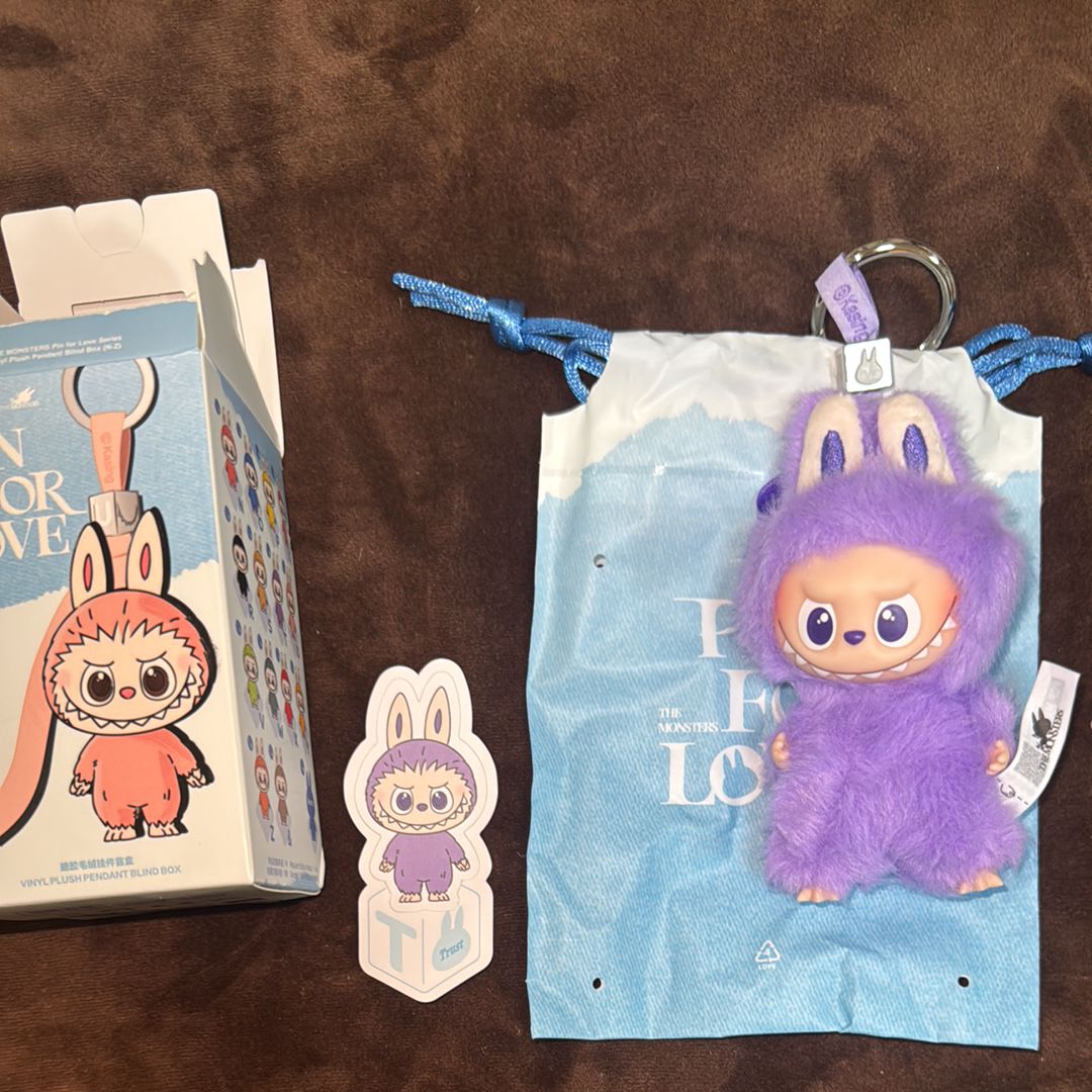 POP MART THE MONSTERS (LABUBU) Pin for Love Series-Vinyl Plush Pendant (N-Z) T