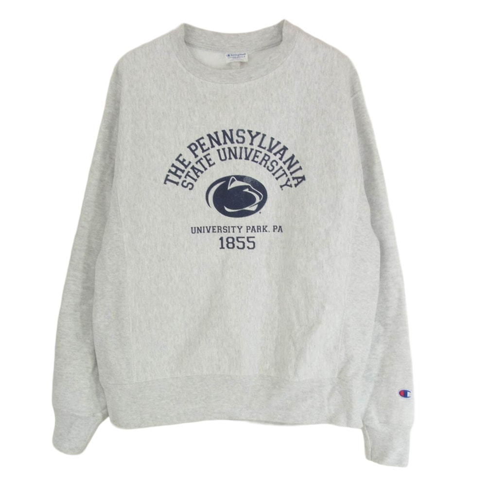 Champion チャンピオン スウェット 青タグ復刻 REVERSE WEAVE SWEAT SHIRT リバースウィーブ スウェット グレー系 S【中古】
