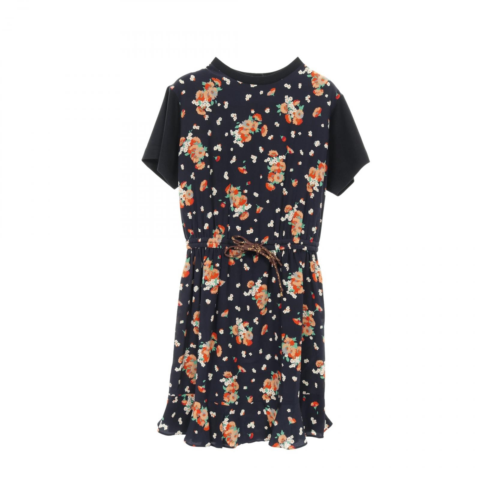 ルイ・ヴィトン LOUIS VUITTON モノグラム ワンピース 衣料品 トップス コットン レディース ネイビー系 / オレンジ系 / マルチカラー 【中古】