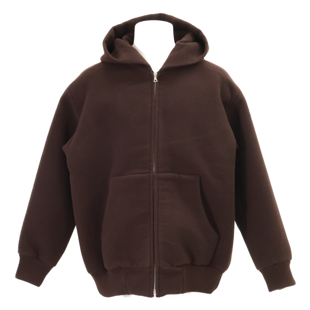 オーラリー 【新品同様/24AW】A24AB02PK DOUBLE CLOTH HEAVY WOOL PILE ZIP HOODIE ジップアップ フーディジャケット 3