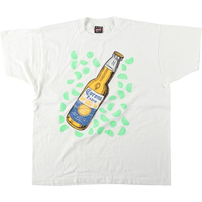 古着 90年代 フルーツオブザルーム FRUIT OF THE LOOM CORONA EXTRA コロナエキストラ アドバタイジングTシャツ USA製 メンズXL相当 ヴィンテージ/eaa641305