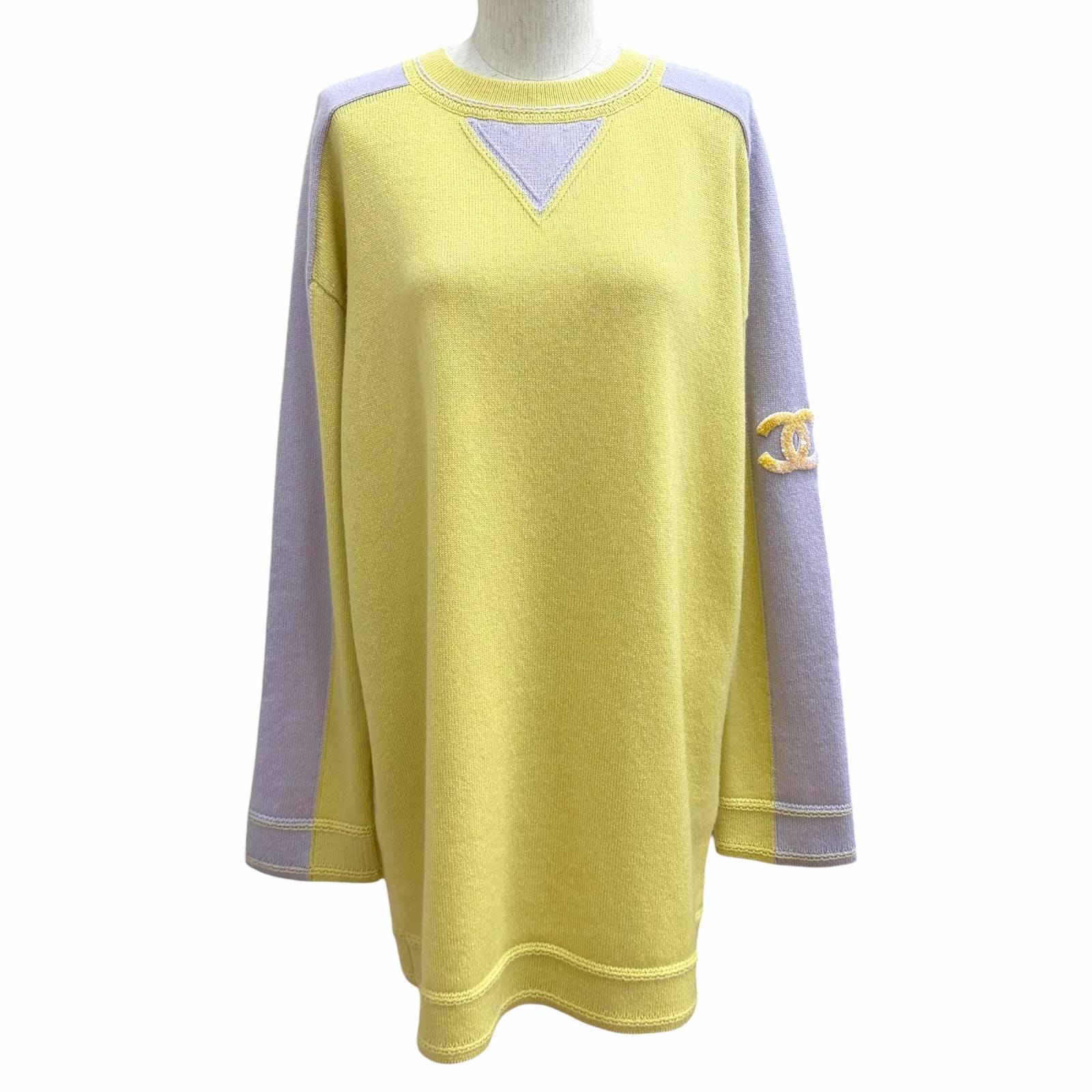 極美品 シャネル チュニック イエロー 34 P76434K10983