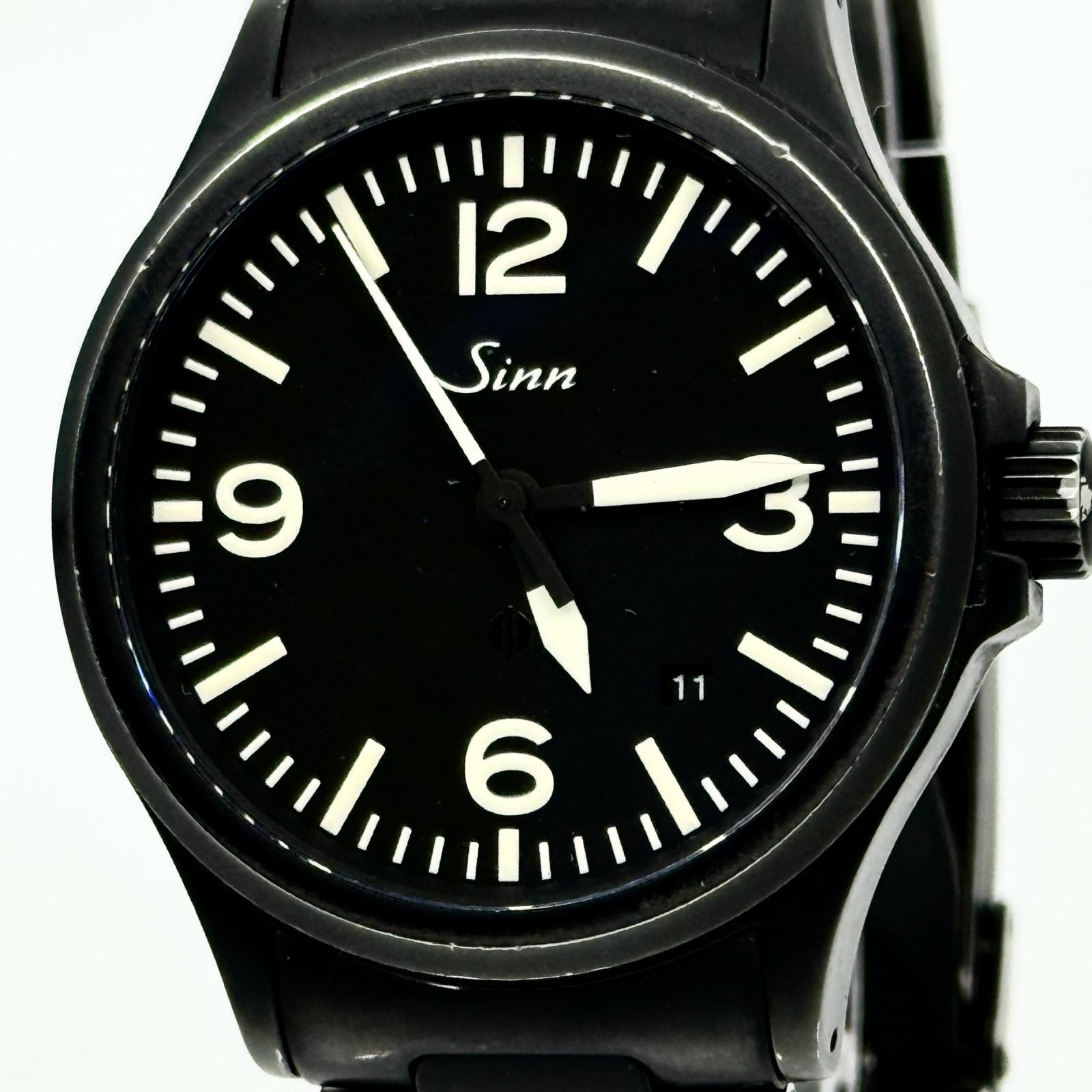 Sinn ジン 656.S SS ブラック AT メンズ パイロットウォッチ 腕時計 稼働品 箱 保証書