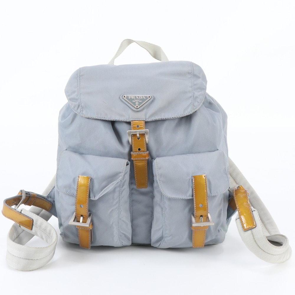 ■美品 プラダ テスート ナイロントライアングルロゴリュックサック