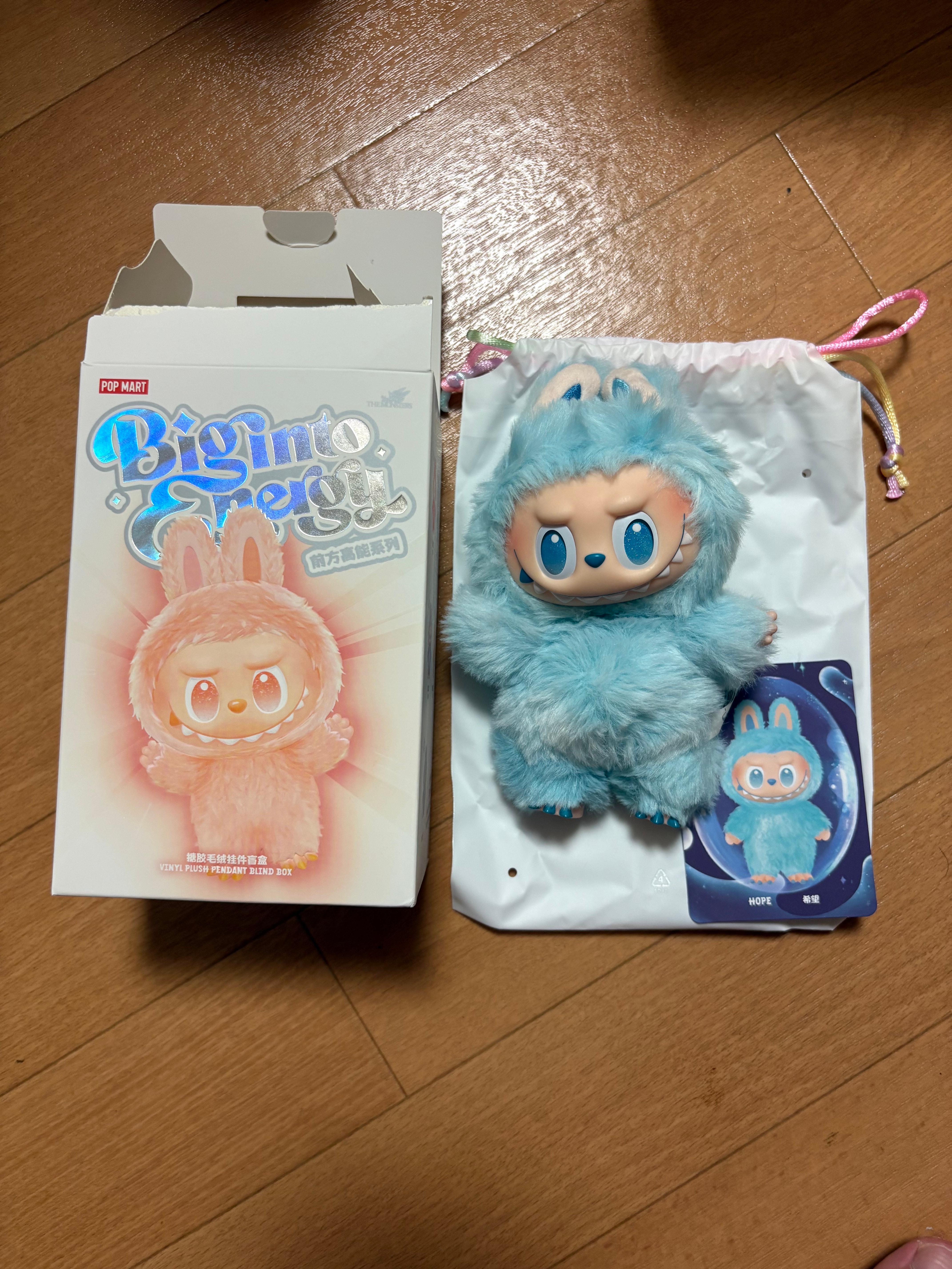 POP MART THE MONSTERS (LABUBU) Big into Energy Series Plush Pendant HOPE