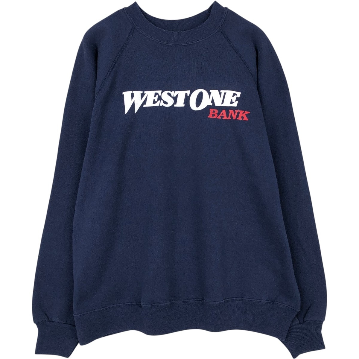 古着 90年代 ヘインズ Hanes ACTIVEWEAR West One Bank ウエストワンバンク アドバタイジング スウェットシャツ トレーナー USA製 メンズL相当 ヴィンテージ/eaa673881
