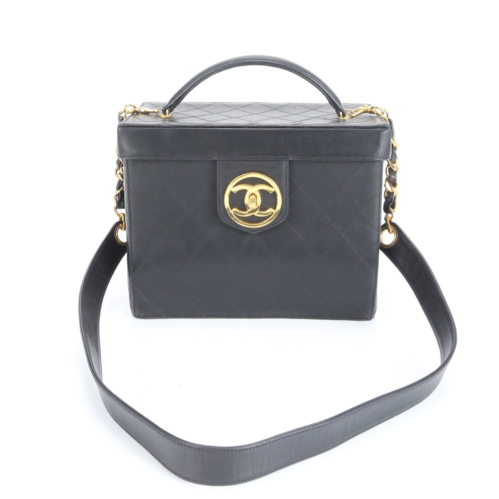 ■極美品 シャネル ビコローレバニティショルダーバッグ レザー