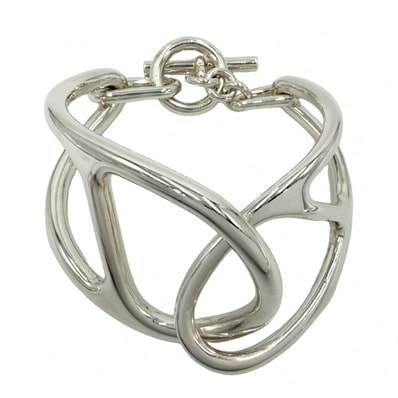 HERMES エルメス バングル シェーヌダンクル ブレスレット アクセサリー 小物 シルバー925 メンズ 約75.3g【中古品】