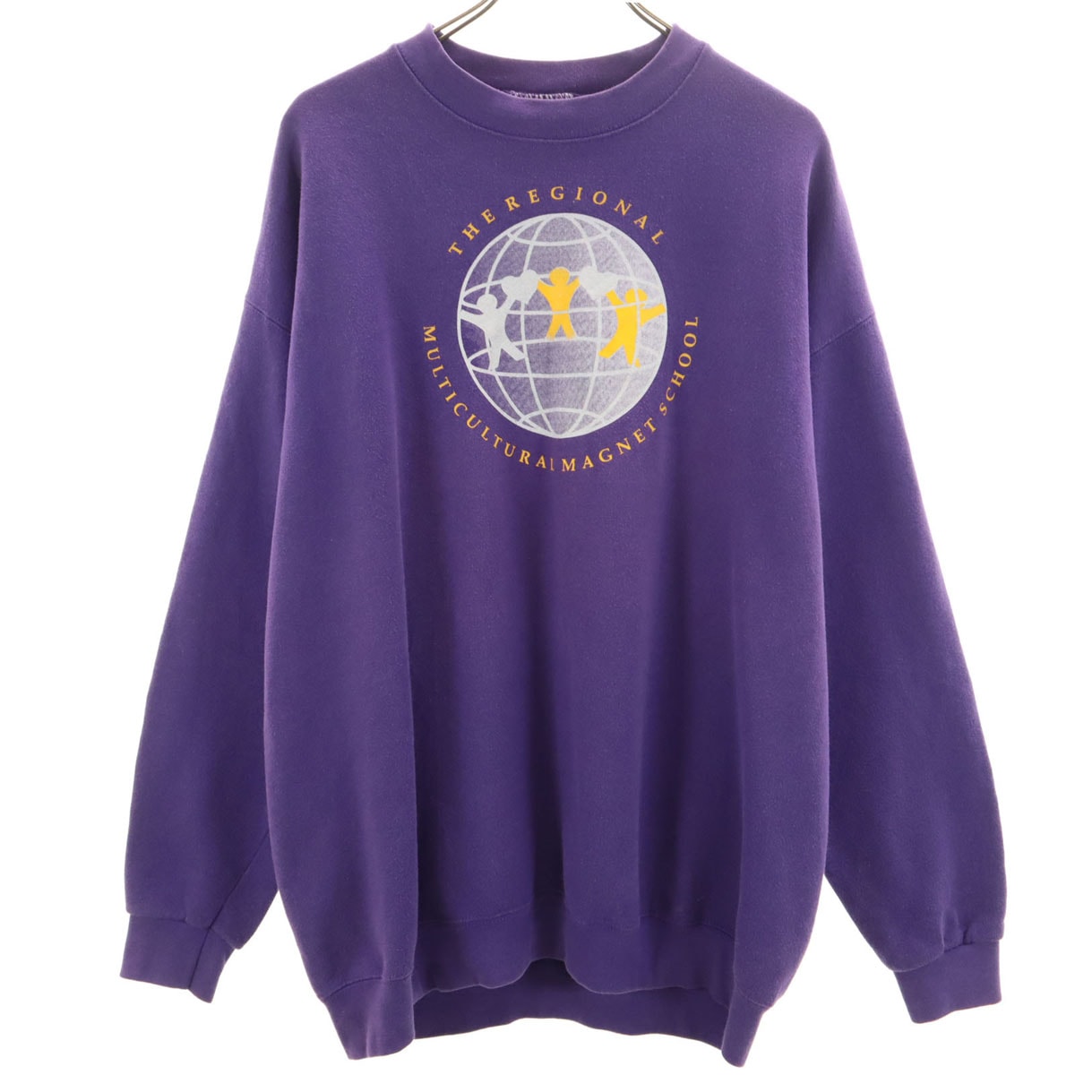 Lee リー 90s USA製 オールド 長袖 トレーナー XL パープル スウェット ビッグサイズ