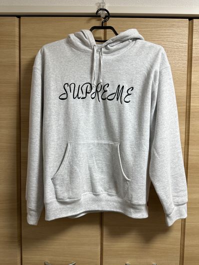 Supreme Script Hooded Sweatshirt "Ash Grey"