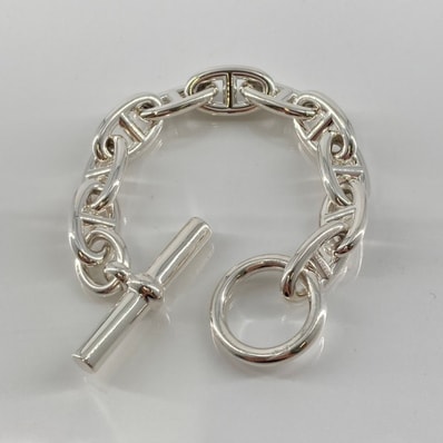 HERMES(エルメス) シェーヌダンクル GM 10コマ Ag925 ブレスレット シルバー