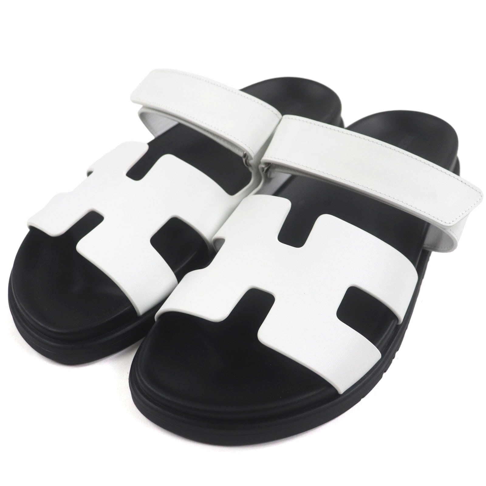 未使用品 エルメス
 サンダル シプレ ホワイト メンズ 40