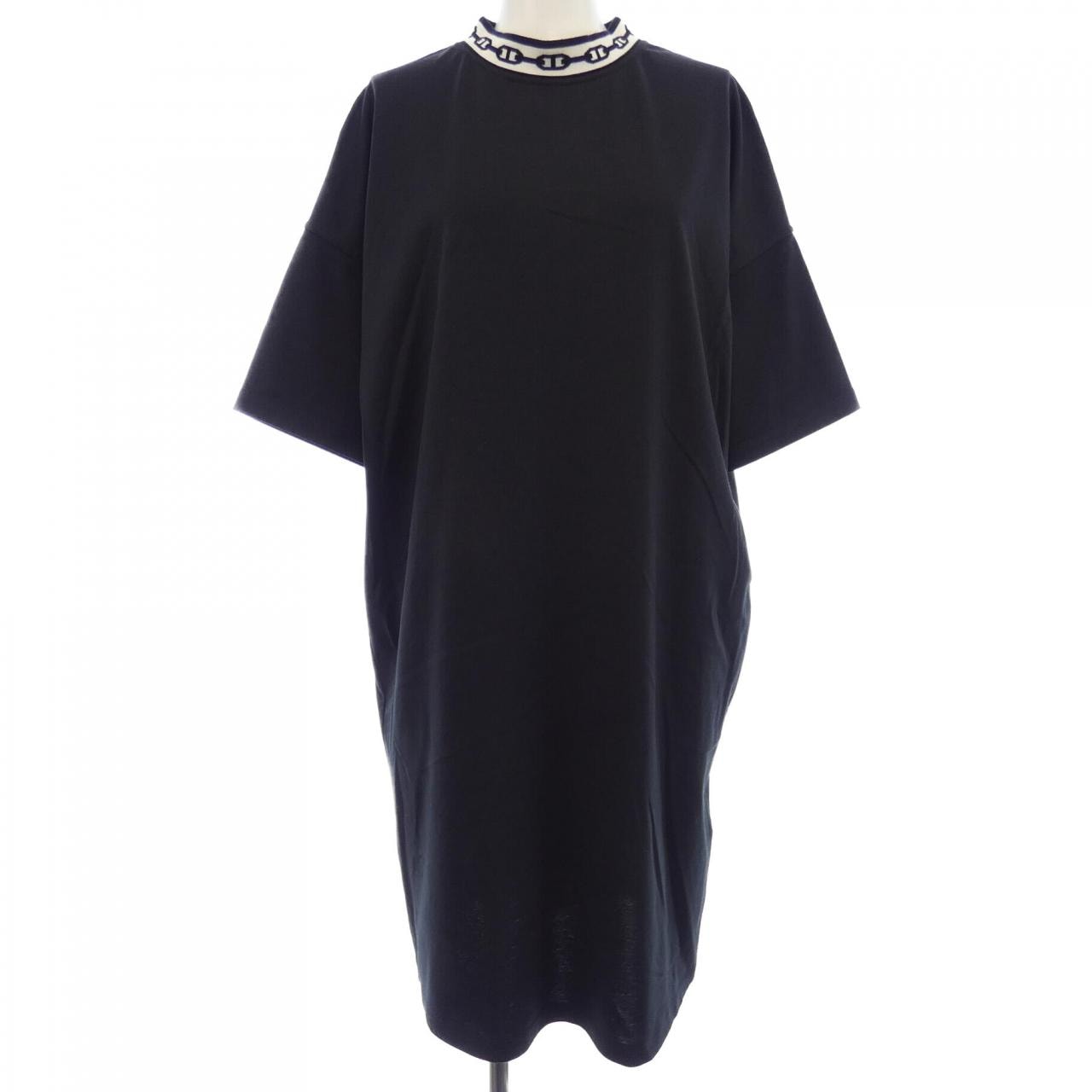 エルメス HERMES CHAINE DANCRE *17-7732. カットワンピース