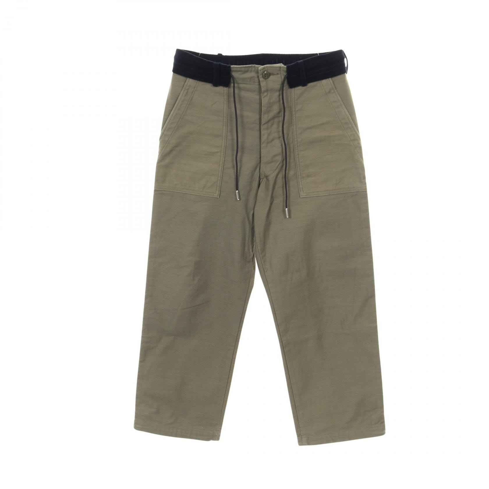 サカイ Sacai sacai × WTAPS WMILL-TROUSER 02 パンツ 衣料品 ボトムス コットン メンズ カーキ系 / ネイビー系 【中古】