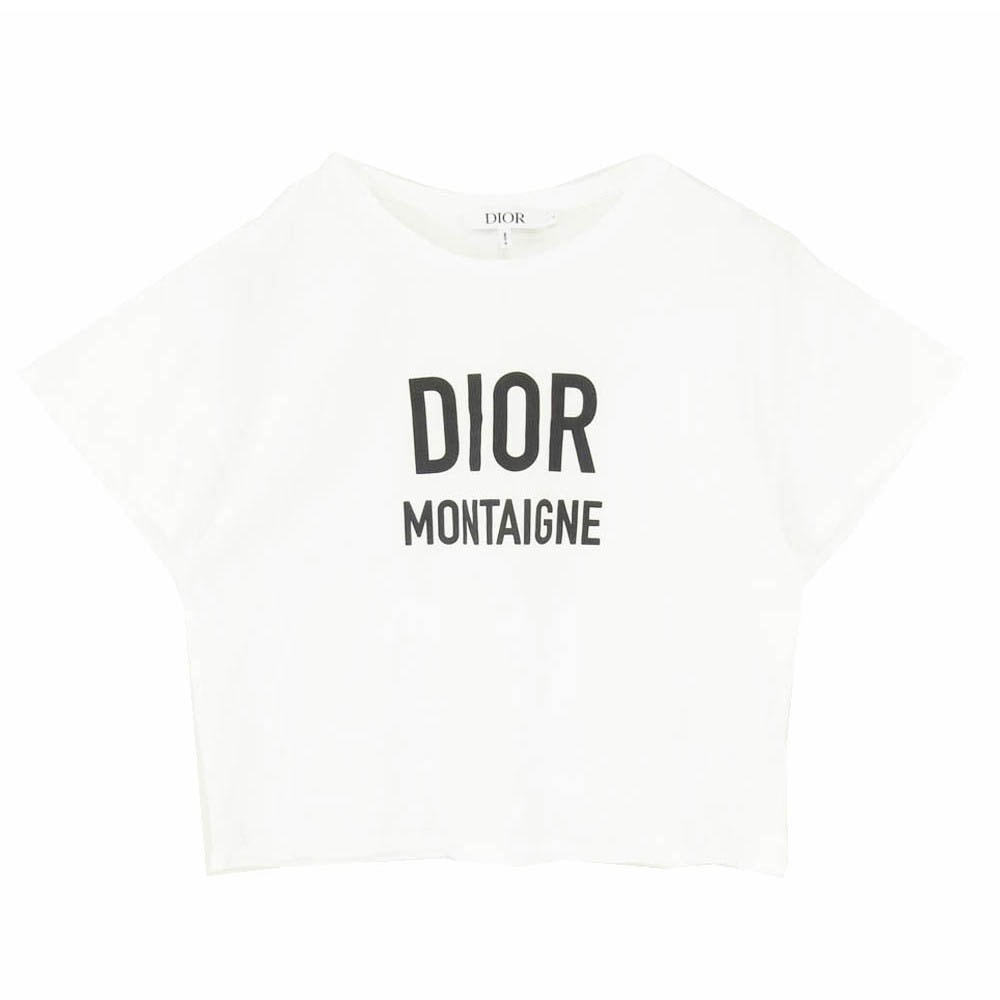 Christian Dior クリスチャンディオール 2WBM13TEES キッズ 13サイズ ラバーロゴ 半袖 Tシャツ ホワイト系 13【中古】