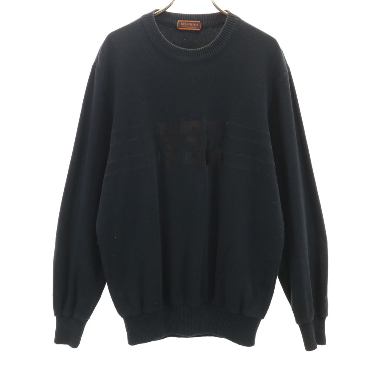 YVES SAINT LAURENT イヴサンローラン 90s 長袖 スウェット トレーナー L ブラック