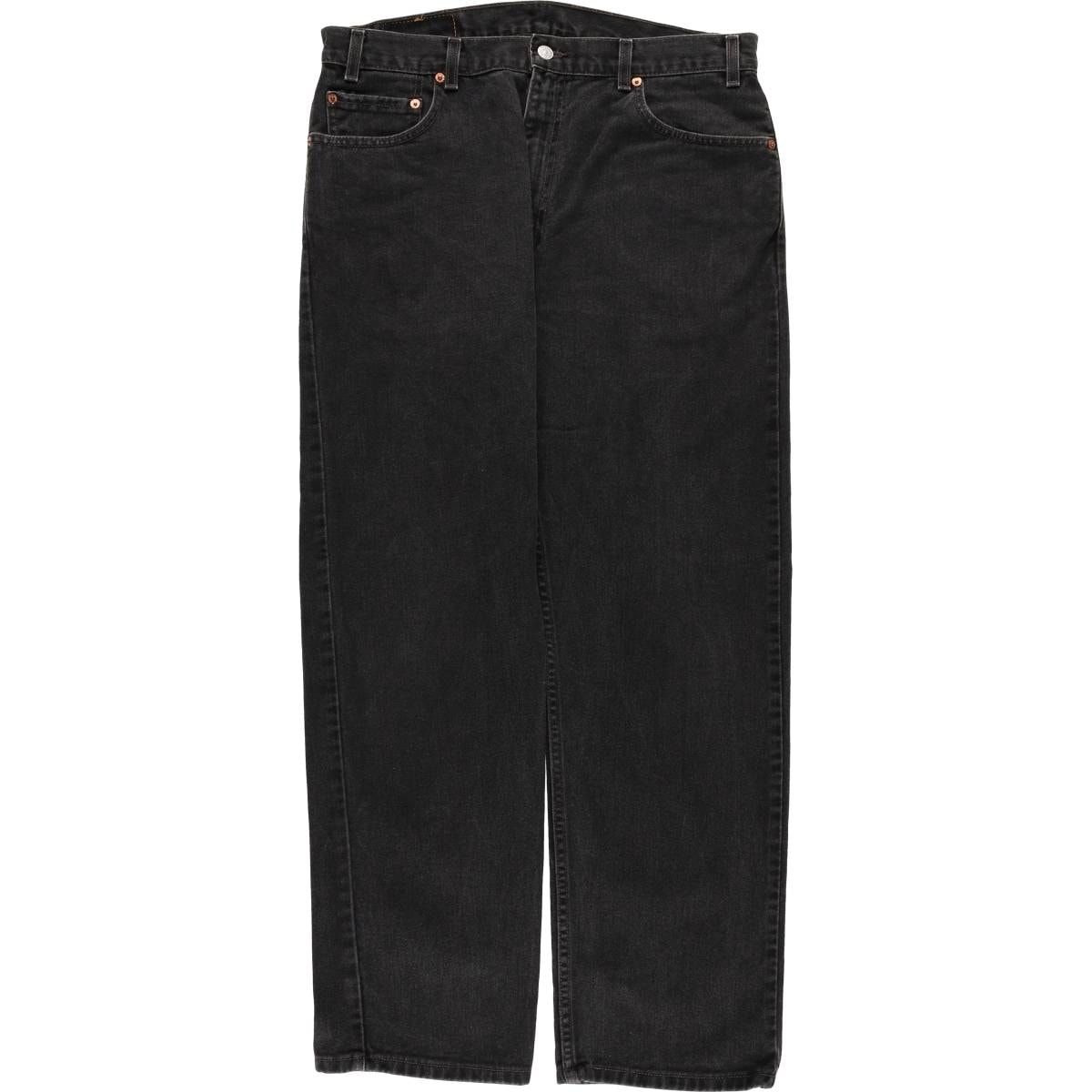 古着 00年代 リーバイス Levi's 505 REGULAR FIT STRAIGHT LEG ブラックデニム テーパードデニムパンツ メンズw34相当/eaa574997