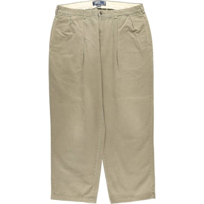 古着 ラルフローレン Ralph Lauren POLO by Ralph Lauren ANDREW PANT ツータック チノパンツ メンズw37相当/eaa477361