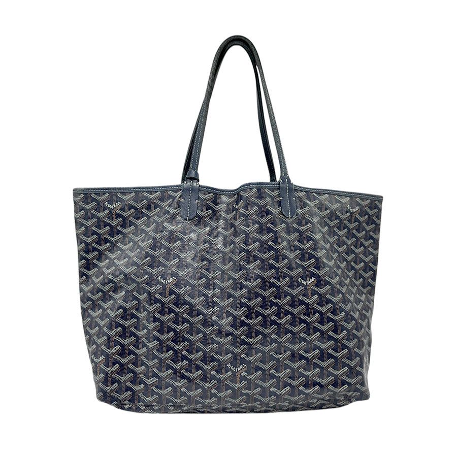 ゴヤール GOYARD トートバッグ ハンドバッグ サンルイPM PVCコーティングキャンバス ネイビー ユニセックス【中古】 n0914