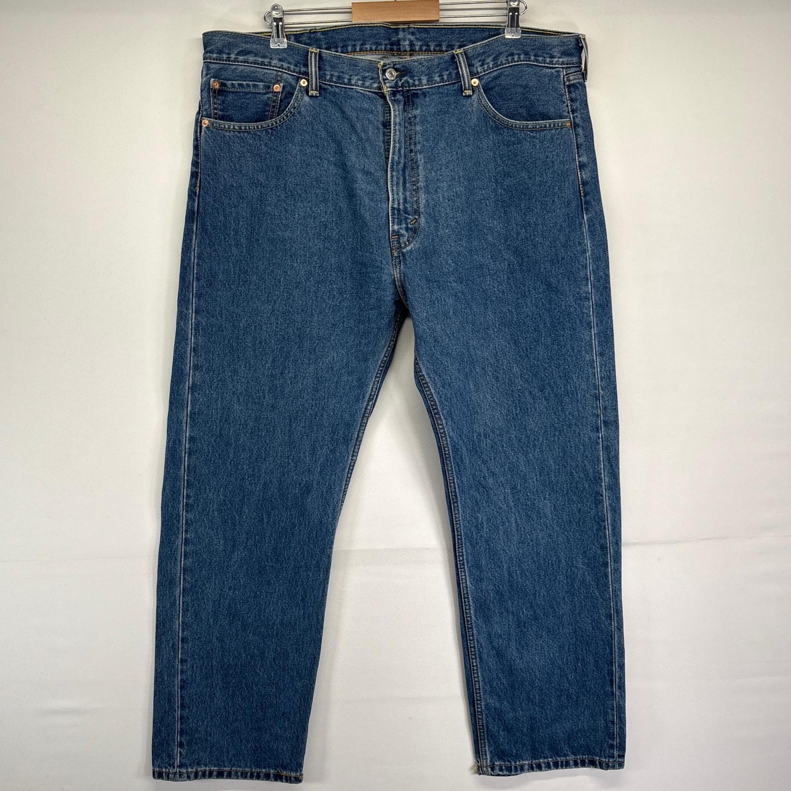 古着 リーバイス Levi's デニムパンツ 505 ストレート ジーンズ ジーパン 長ズボン 大きいサイズ 5ポケット w42 L30  ブルー メンズ