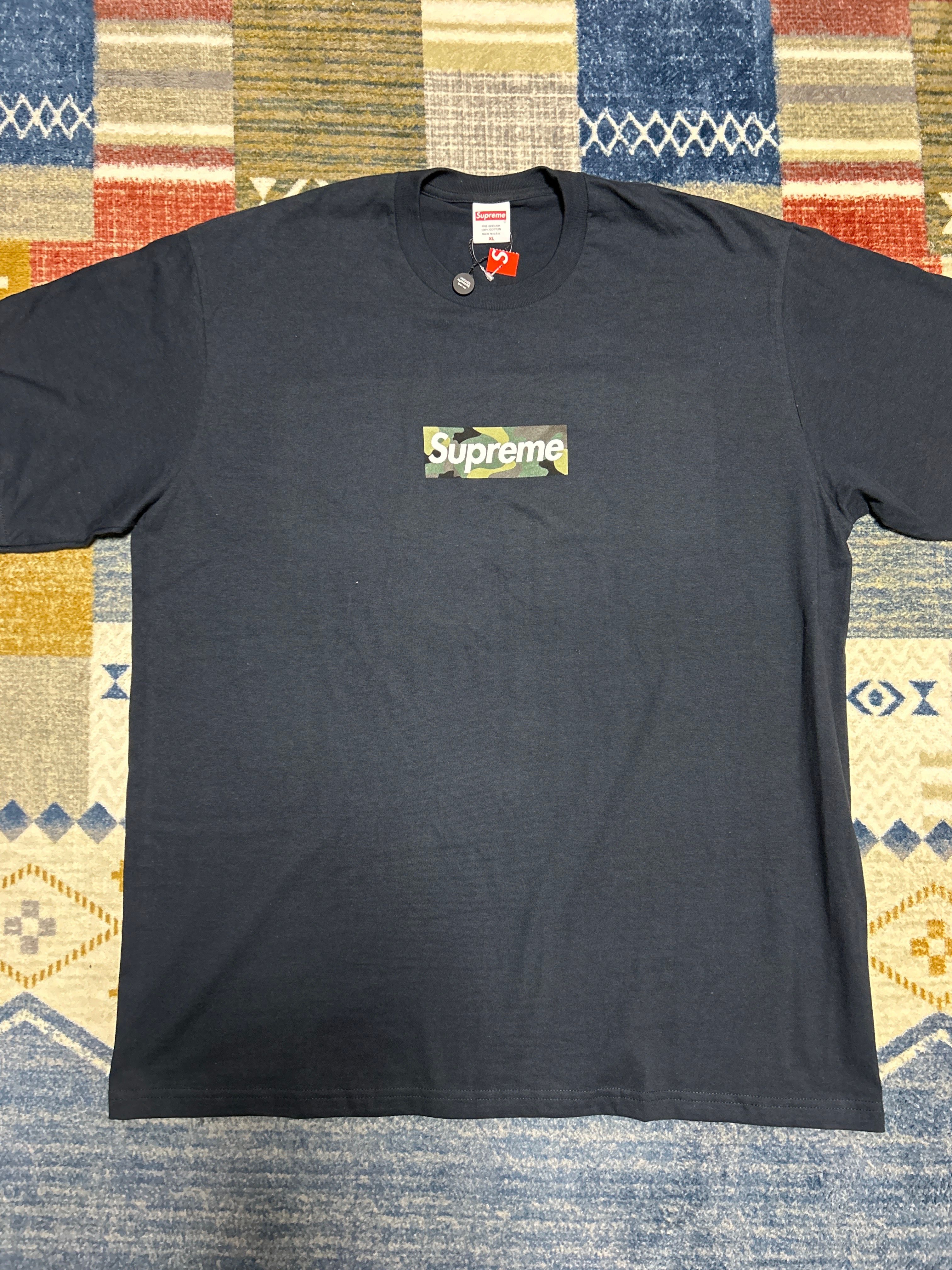 Supreme Box Logo Tee "Navy" (23FW)