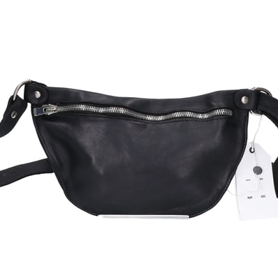 グイディ 【新品同様】SOFT HORSE FULL GRAIN BELT BAG ソフトホースレザー ダブルスライダー ベルトバッグ