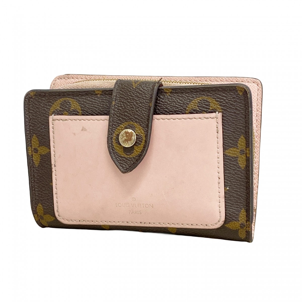 【6dd5324】ルイヴィトン 財布 モノグラム ポルトフォイユジュリエット M80973 ブラウン ローズバレリーヌ【中古】レディース