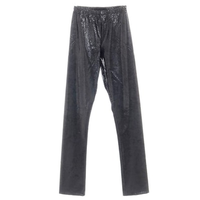 【中古】ジュンヤワタナベ JUNYA WATANABE 2023年秋冬 ポリエステルナイロン スキニー パンツ スキニーパンツ ブラック【サイズXS】【レディース】
