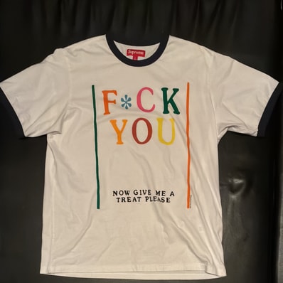 Supreme x Mike Kelley Ringer Tee "White"