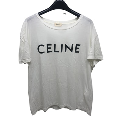 セリーヌ CELINE クラシックTシャツ / プリントジャージー 2X308916G フロントロゴ アパレル トップス 半袖 Tシャツ 半袖Tシャツ コットン ホワイト