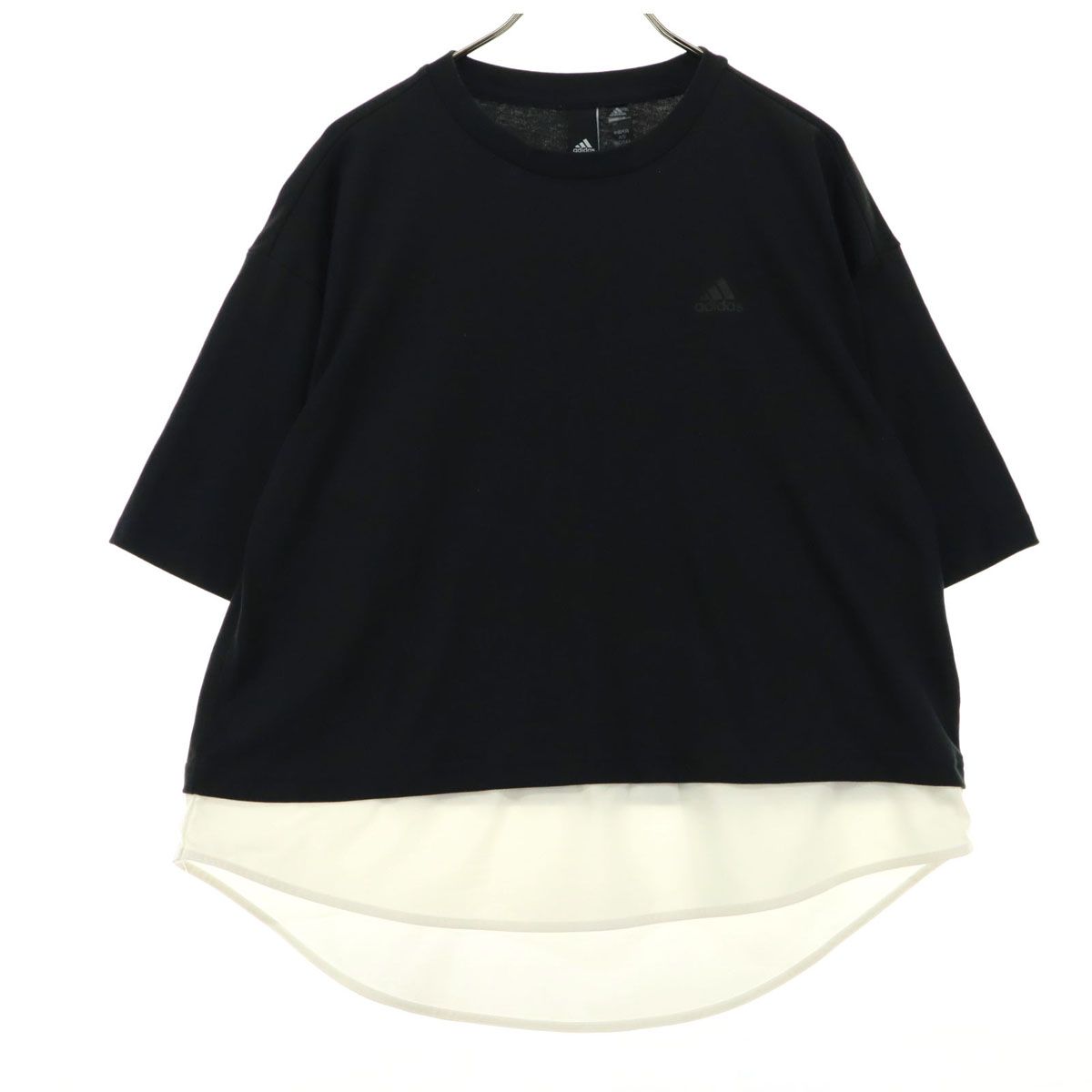 美品 adidas 半袖 レイヤード風 Tシャツ