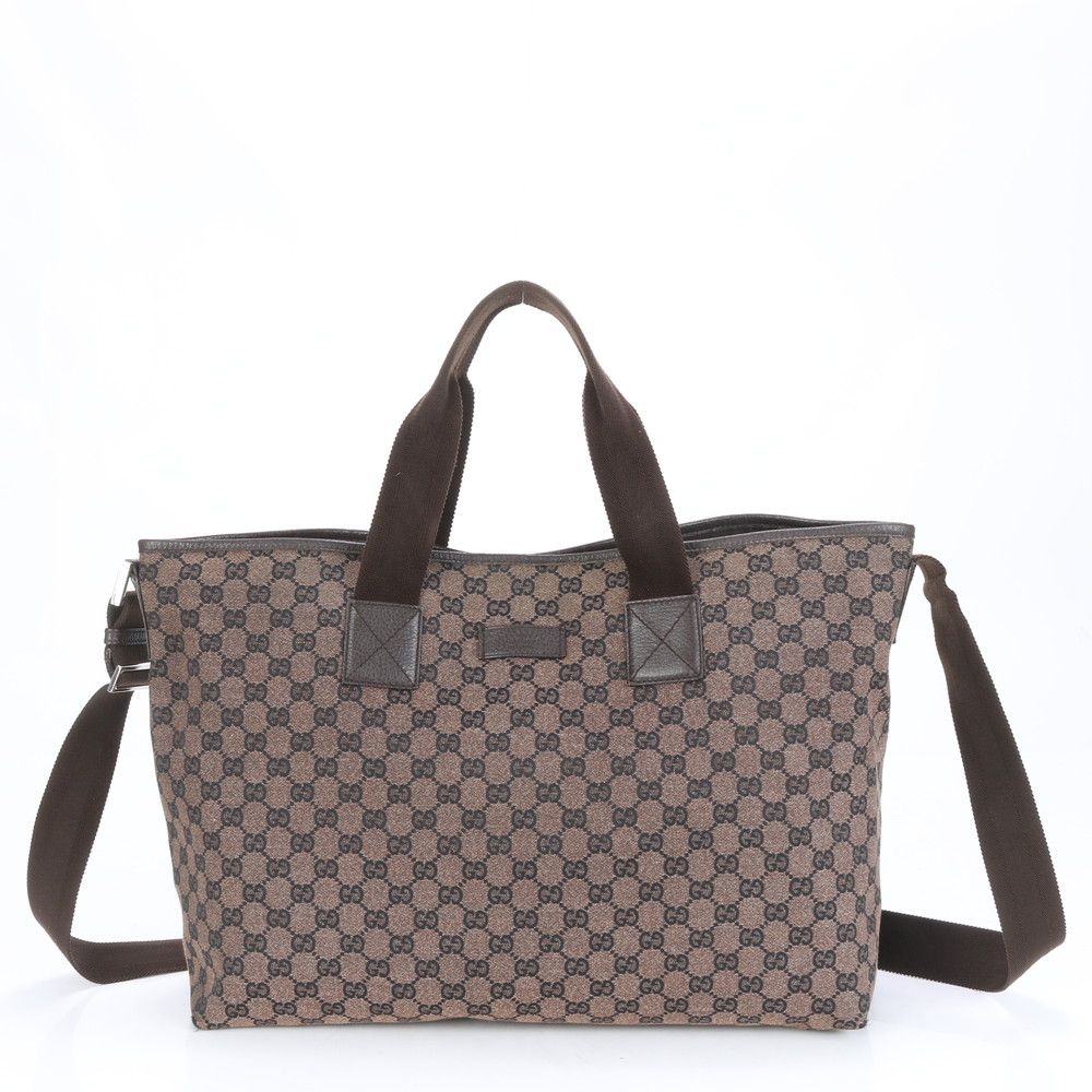 ■美品 グッチ GGキャンバス 257298 トート バッグ