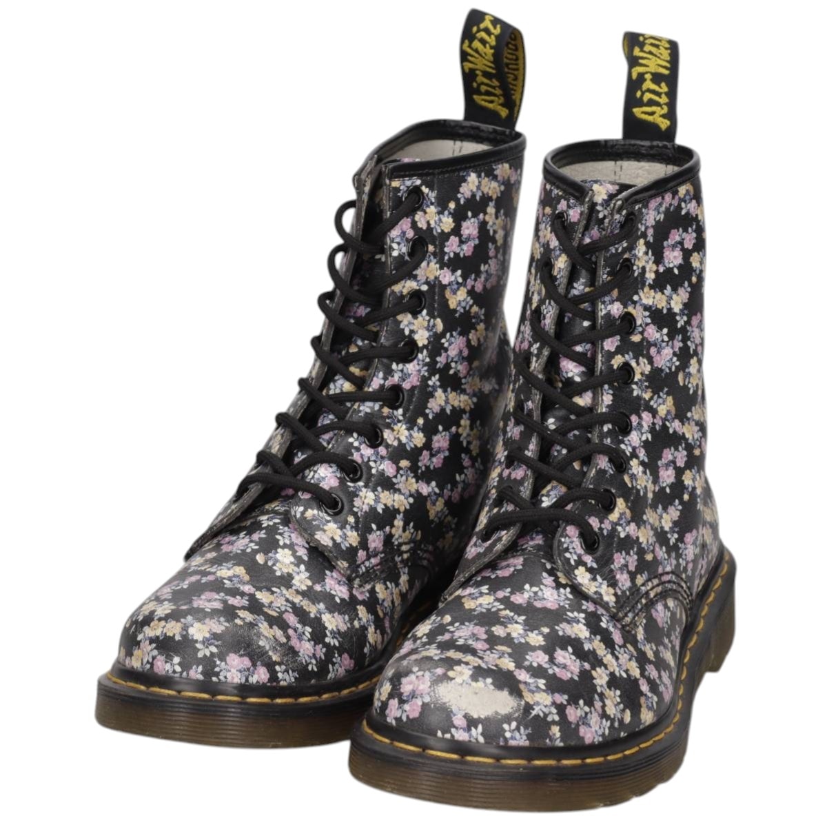 古着 ドクターマーチン Dr.Martens 花柄 8ホールブーツ 6 レディース25.0cm相当/saa015007