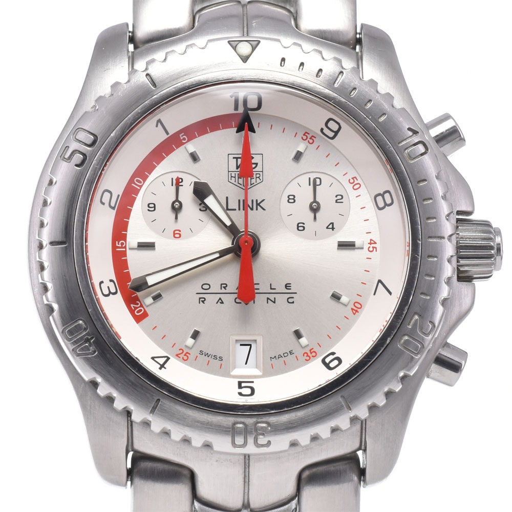 タグホイヤー TAG HEUER CT1118.BA0550 リンク 世界1500本限定 オラクル・レーシング クォーツ メンズ 良品 保証書付き 腕時計 P#148837