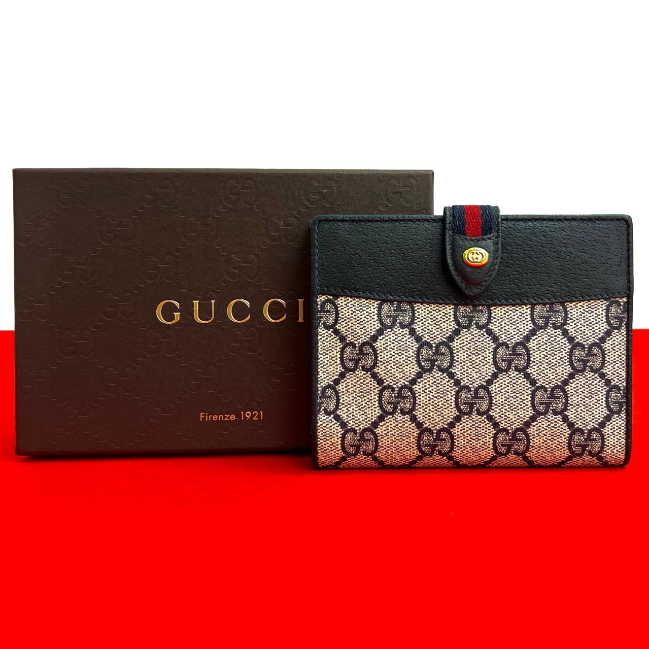 B (目立った傷や汚れなし)】GUCCI グッチ シェリーライン GG ロゴ 金具