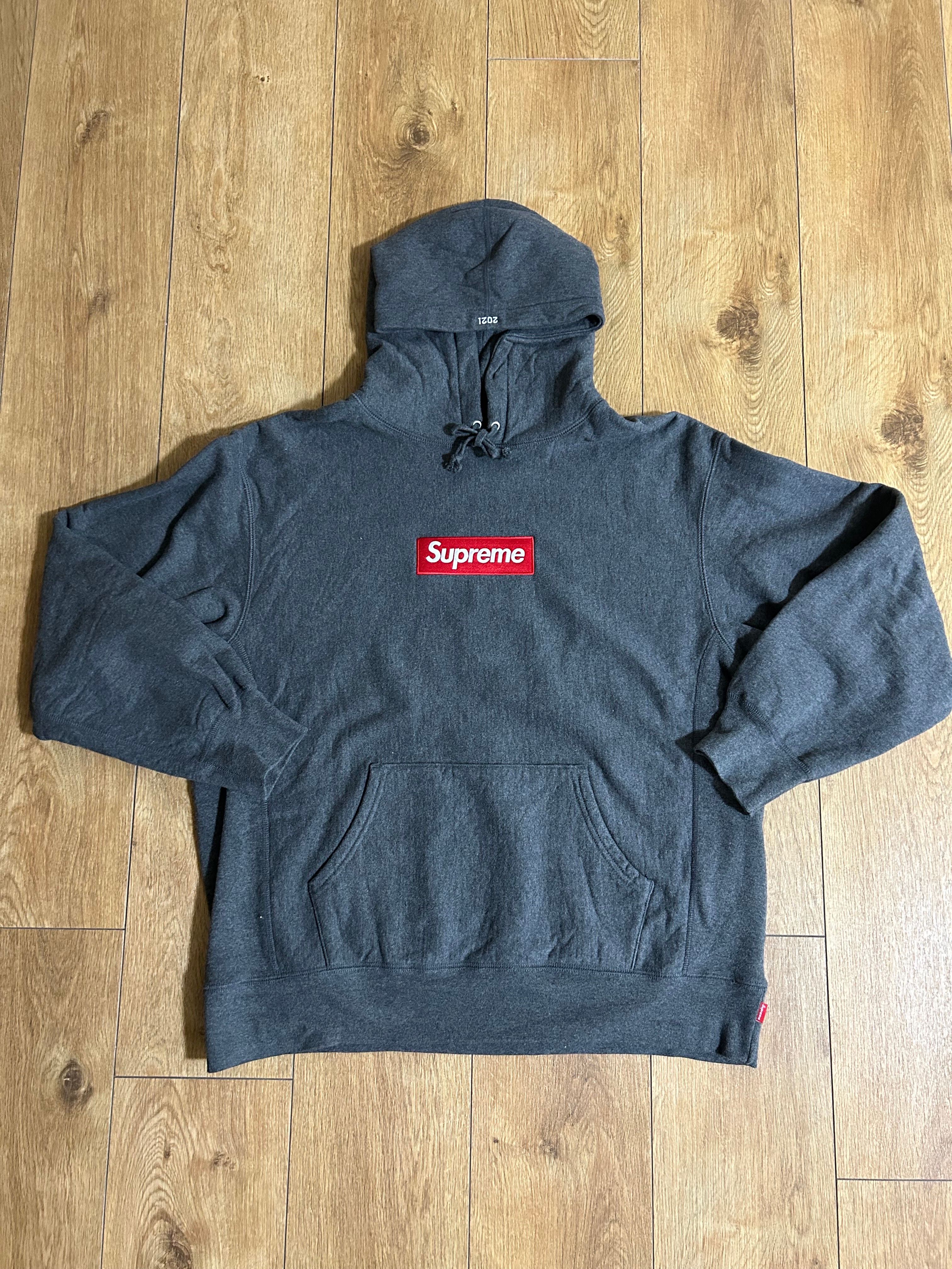 Supreme Box Logo Hooded Sweatshirt "Charcoal" (21FW)