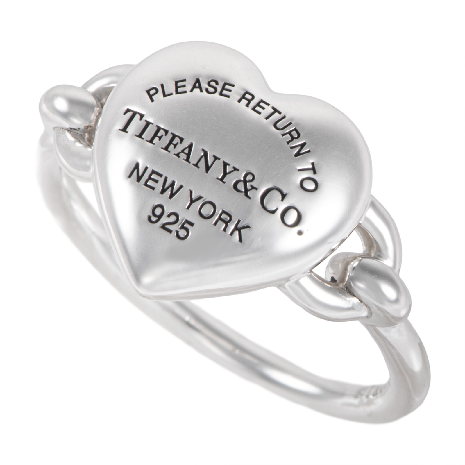 TIFFANY&Co. ティファニー リターン トゥ ティファニー フルハート リング 指輪 9.5号 スターリングシルバー シルバー【中古】