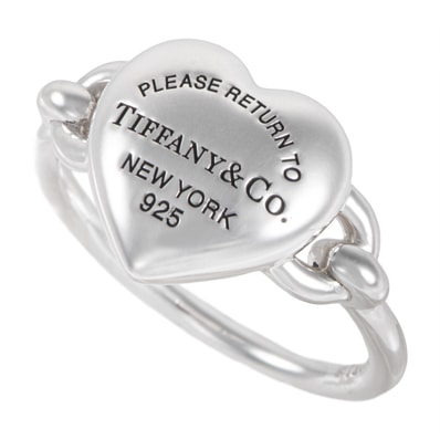 TIFFANY&Co. ティファニー リターン トゥ ティファニー フルハート リング 指輪 9.5号 スターリングシルバー シルバー【中古】
