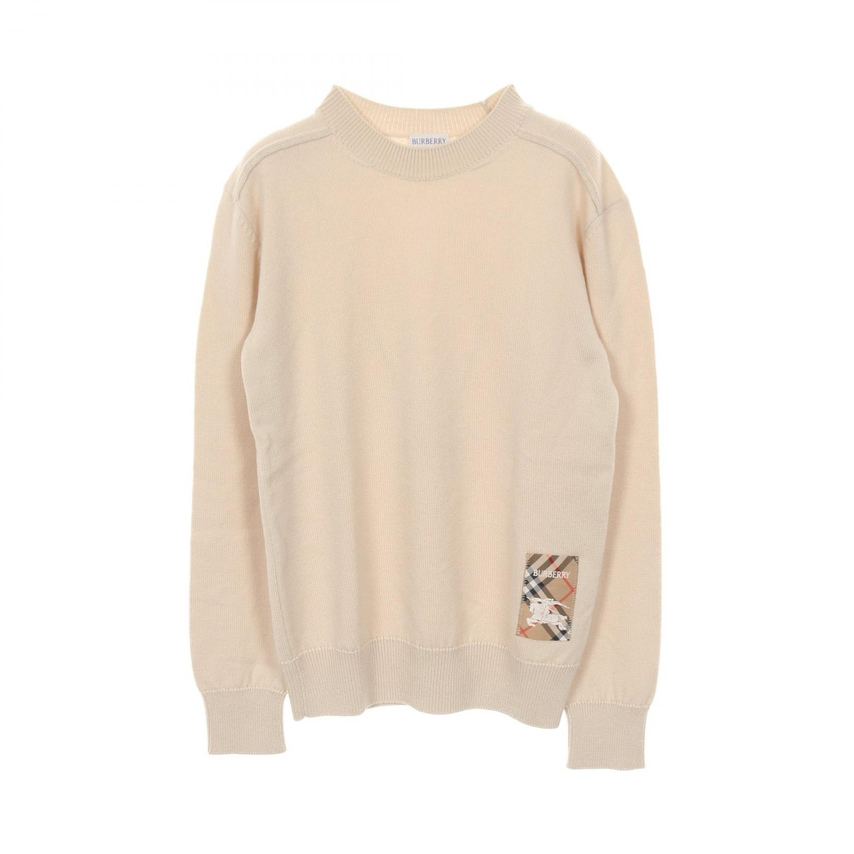 バーバリー BURBERRY ニット 衣料品 トップス ウール レディース アイボリー系 【中古】